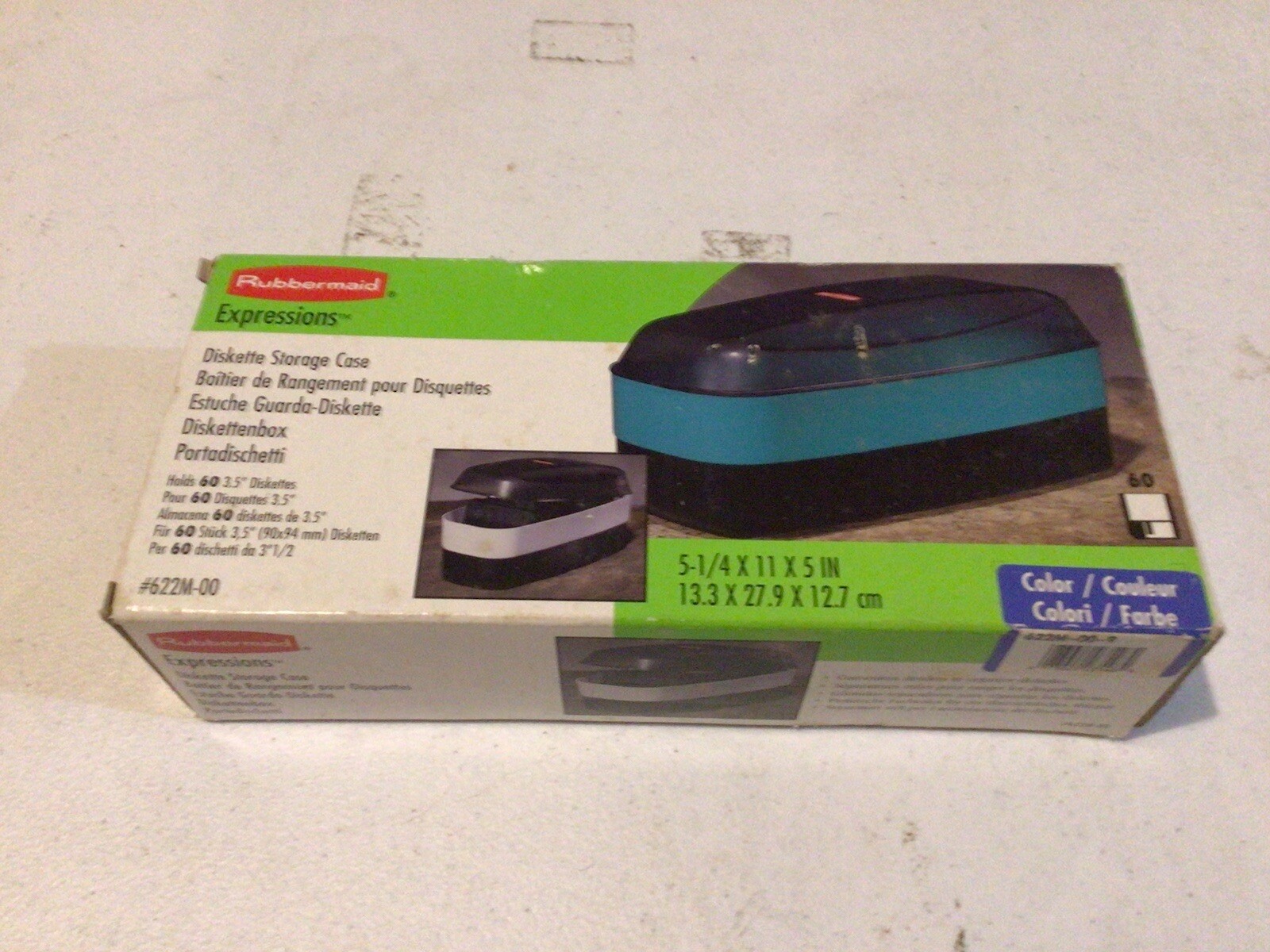 Vintage Rubbermaid Expressions Diskette Storage Case #622m-00