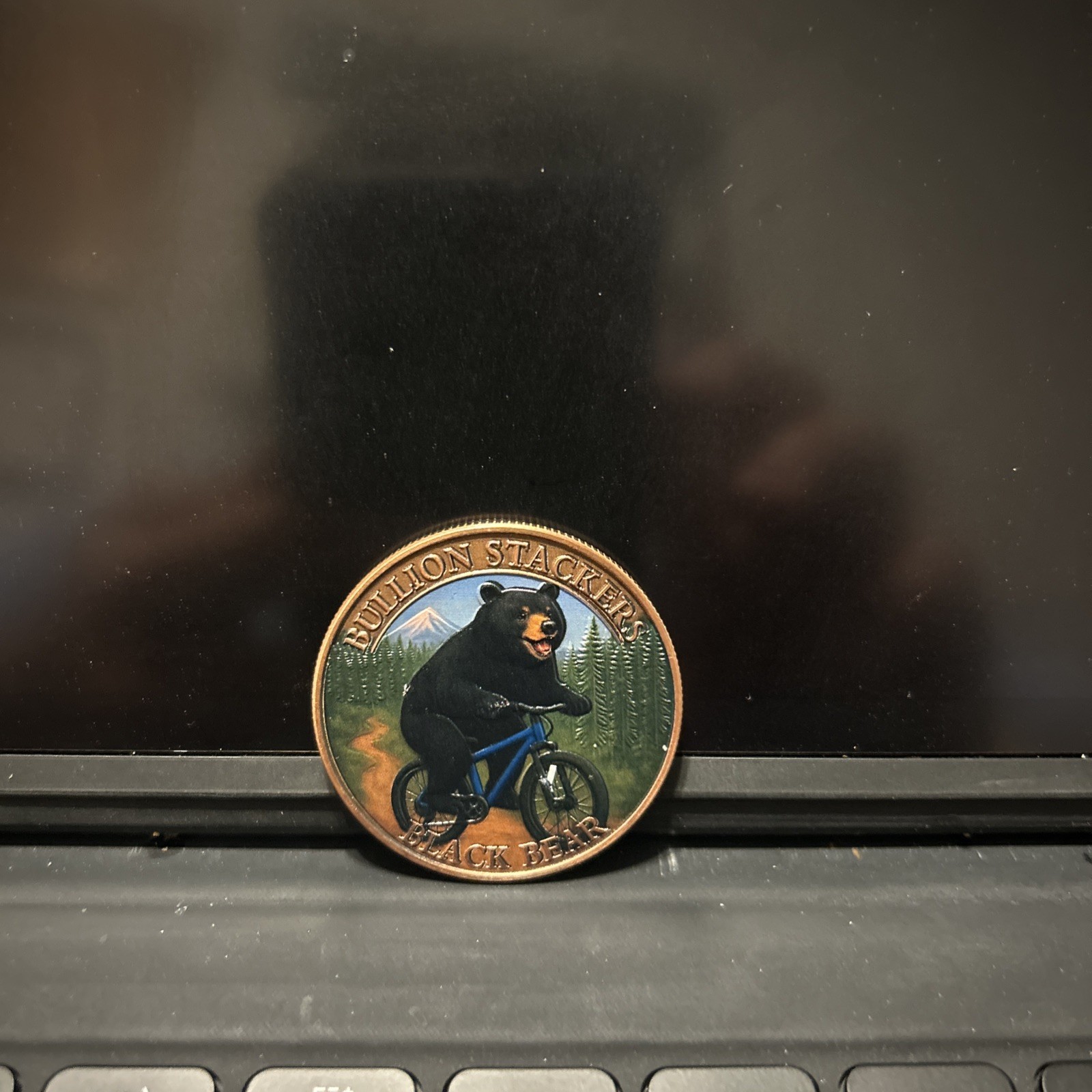 1oz Copper .999 Bullion Stackers Black Bear #3 Round Mintage 5,000