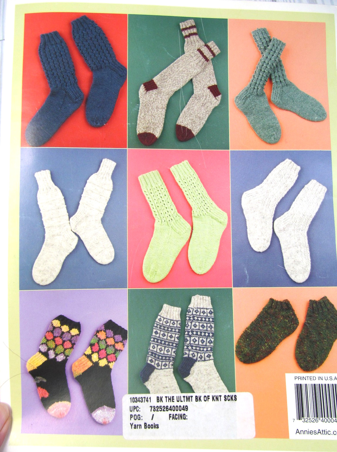 Annies Attic Ultimate Book of Knit Socks 9 Fun Easy Sock Patterns Booklet Q5