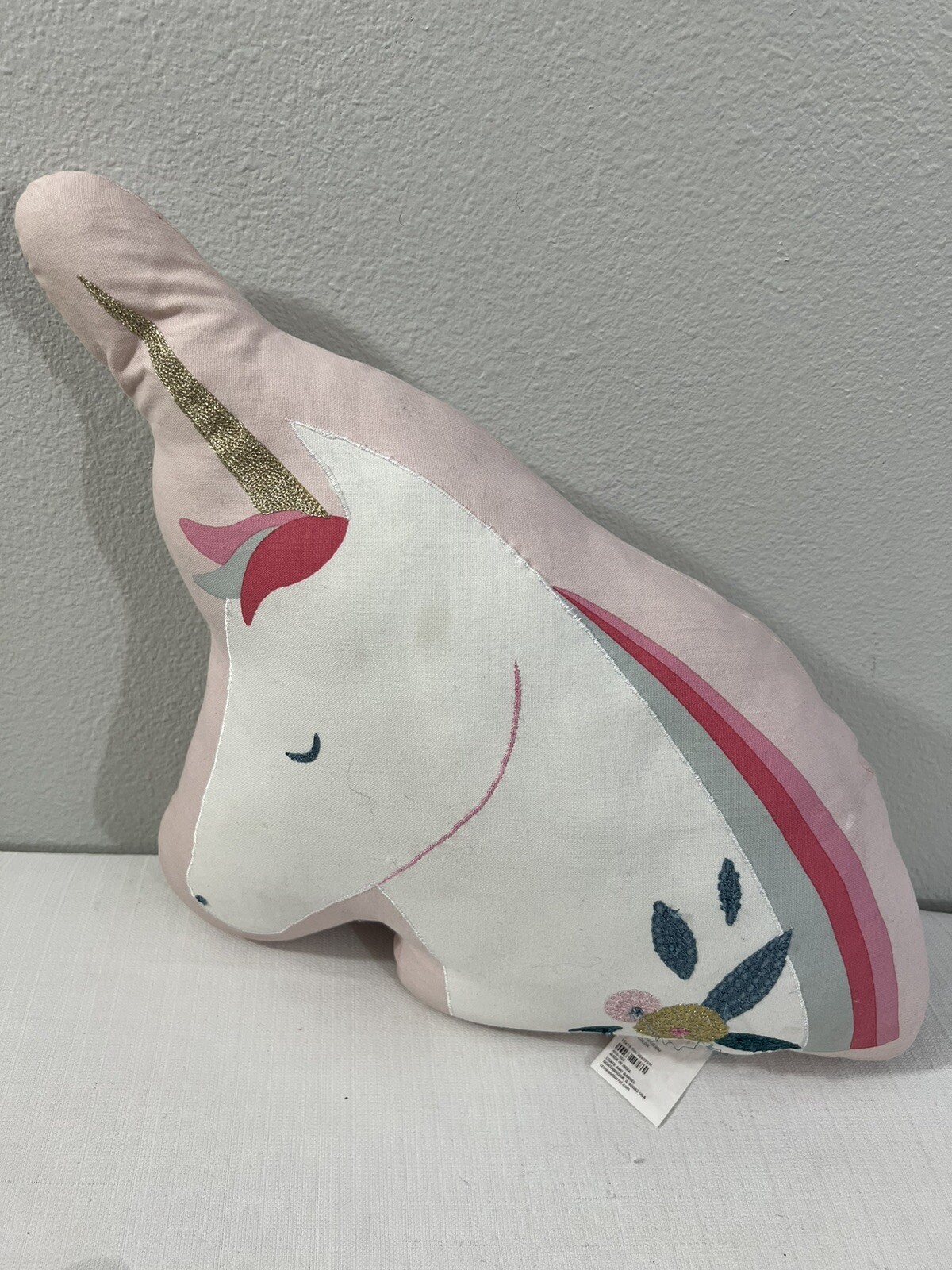 Crate&Kids Unicorn Throw Pillow