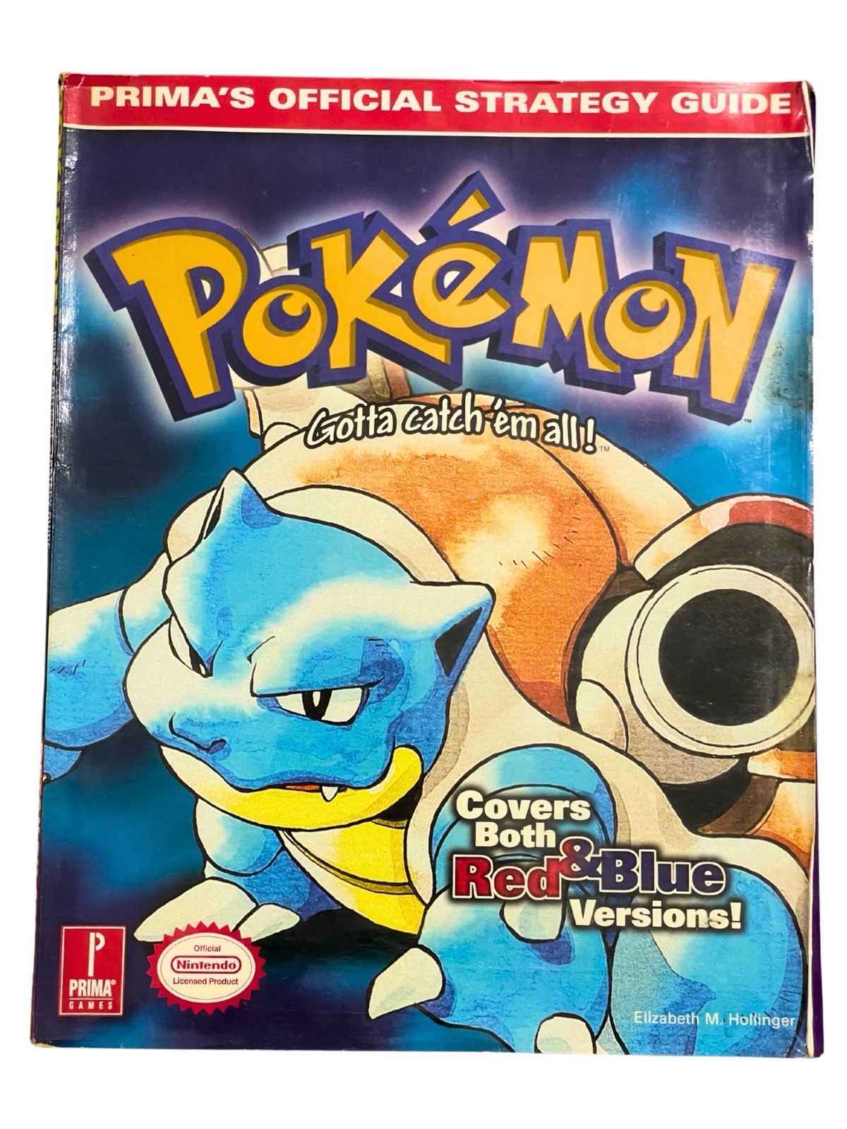Official Pokemon Blue Prima Strategy Guide - Blastoise Cover