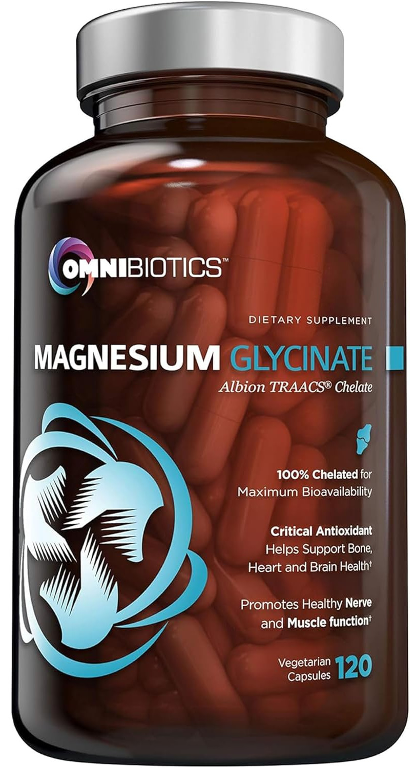 OmniBiotics Magnesium Glycinate Supplement – with 100% Pure Albion TRAACS Bisgly