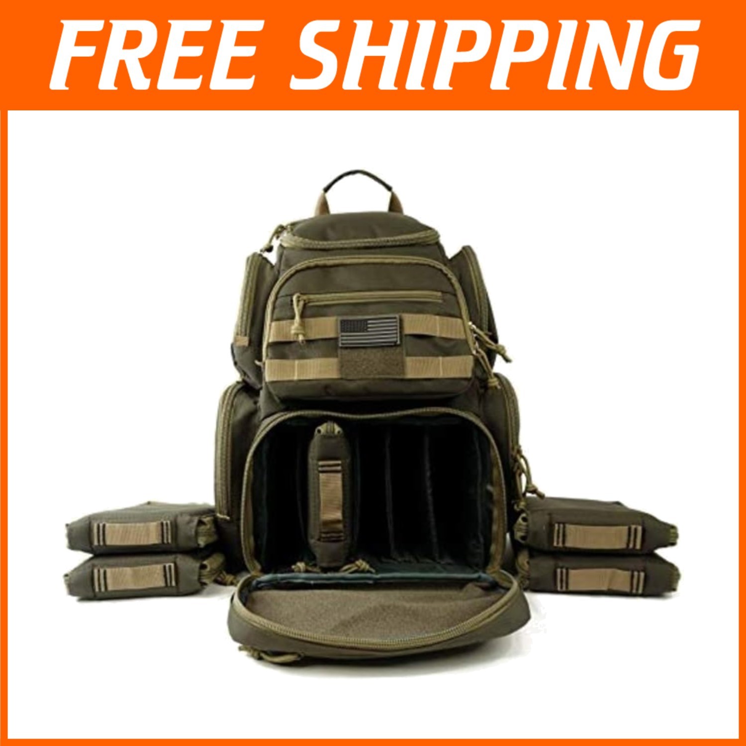 Quality Multi-Functional Gear Backpack with Rain Cover