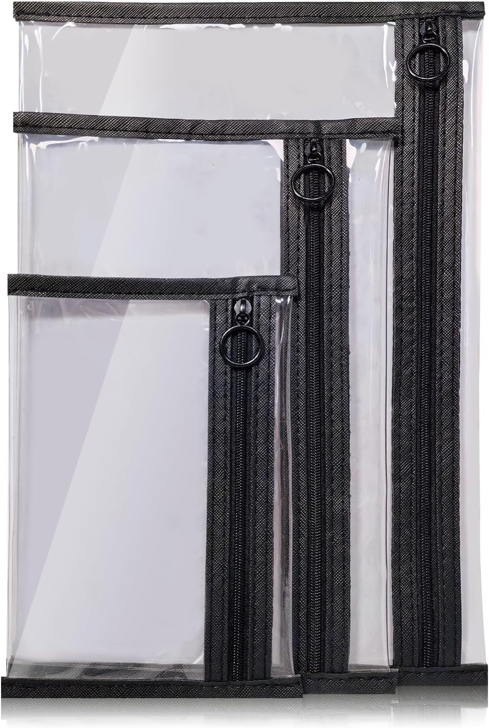 TSA Approved Clear Toiletry Bags, 3 Pack Waterproof PVC Travel Organizer Pouches