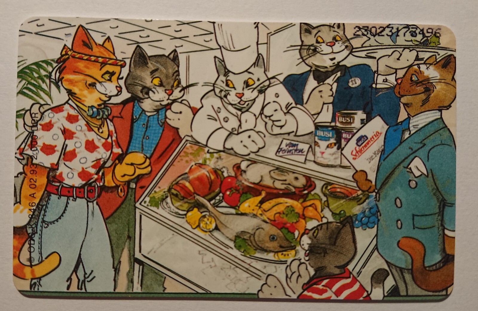 Phone Card Telefonwertkarte Trading Card 6 DM Schlemmeria Cats