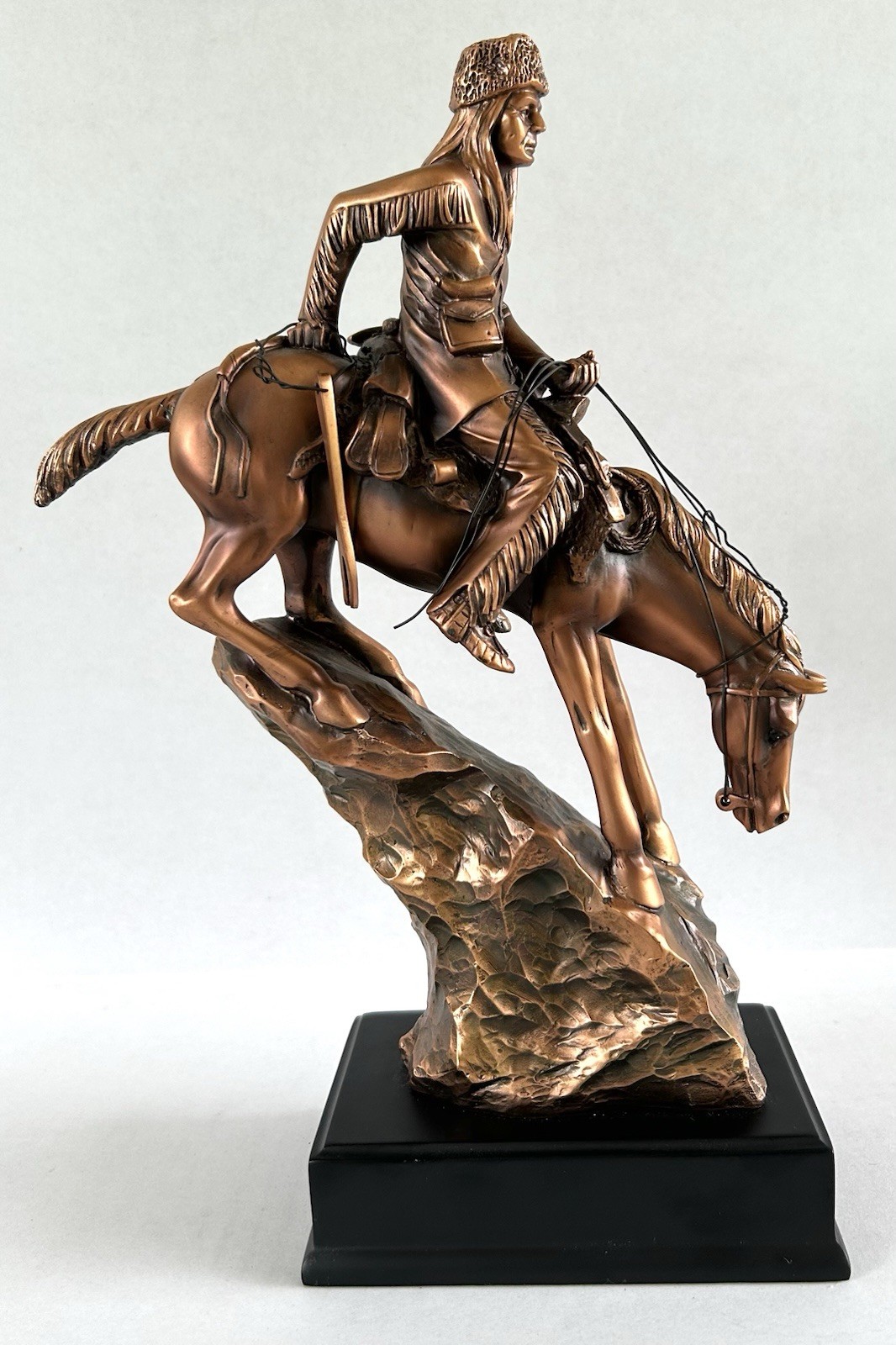 Frederic Remington The Mountain Man Replica Statue Sculpture 12" Copper Finish
