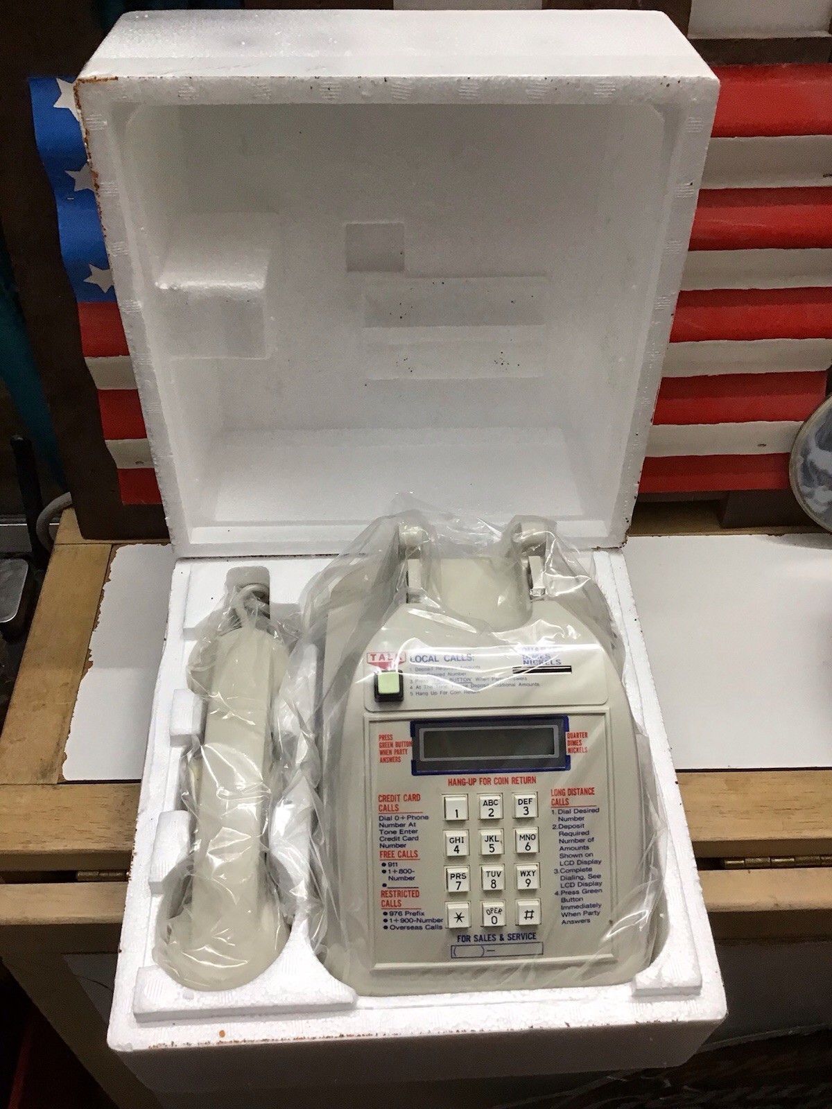 Vintage Telco Profit Phone Model 767 W/Digatal Screen 