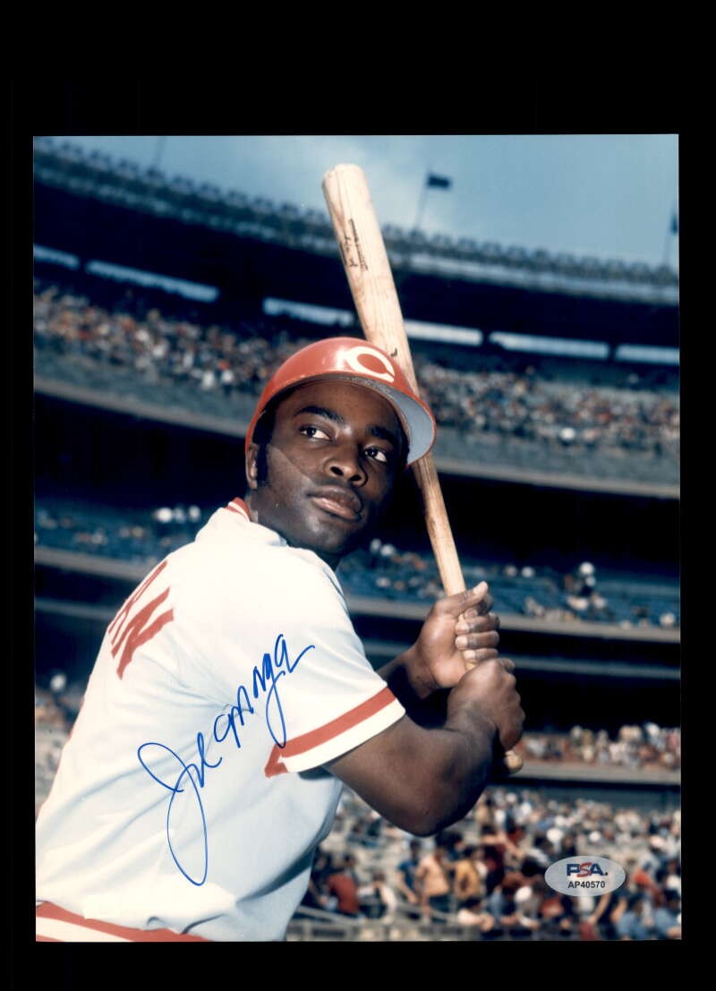 Joe Morgan PSA DNA Signed 8x10 Photo Autographed Reds