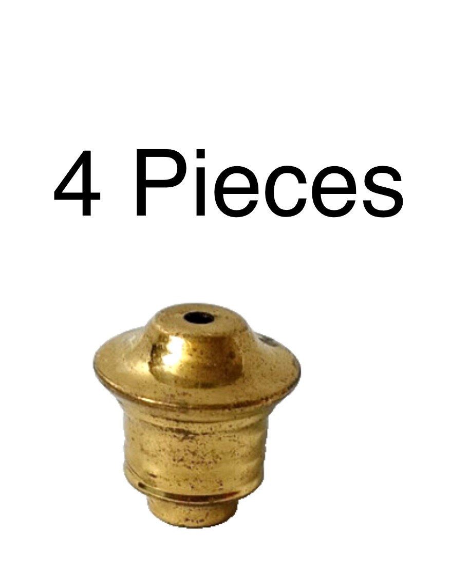 4 ROD END  B10 SPACER  small solid hollow Brass BED spindles long vintage style