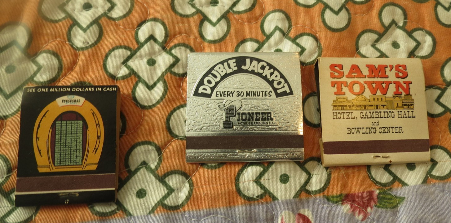 Vintage Horseshoe, Sam's Town, Pioneer Casino Matchbooks, Nevada
