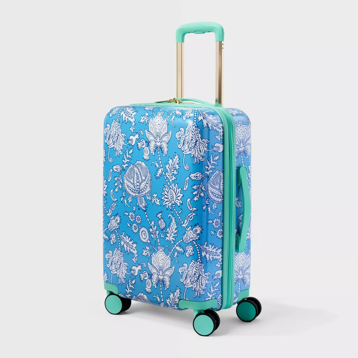 Floral Vines Hardside Spinner Carry on Suitcase Blue - Roller Rabbit X Target
