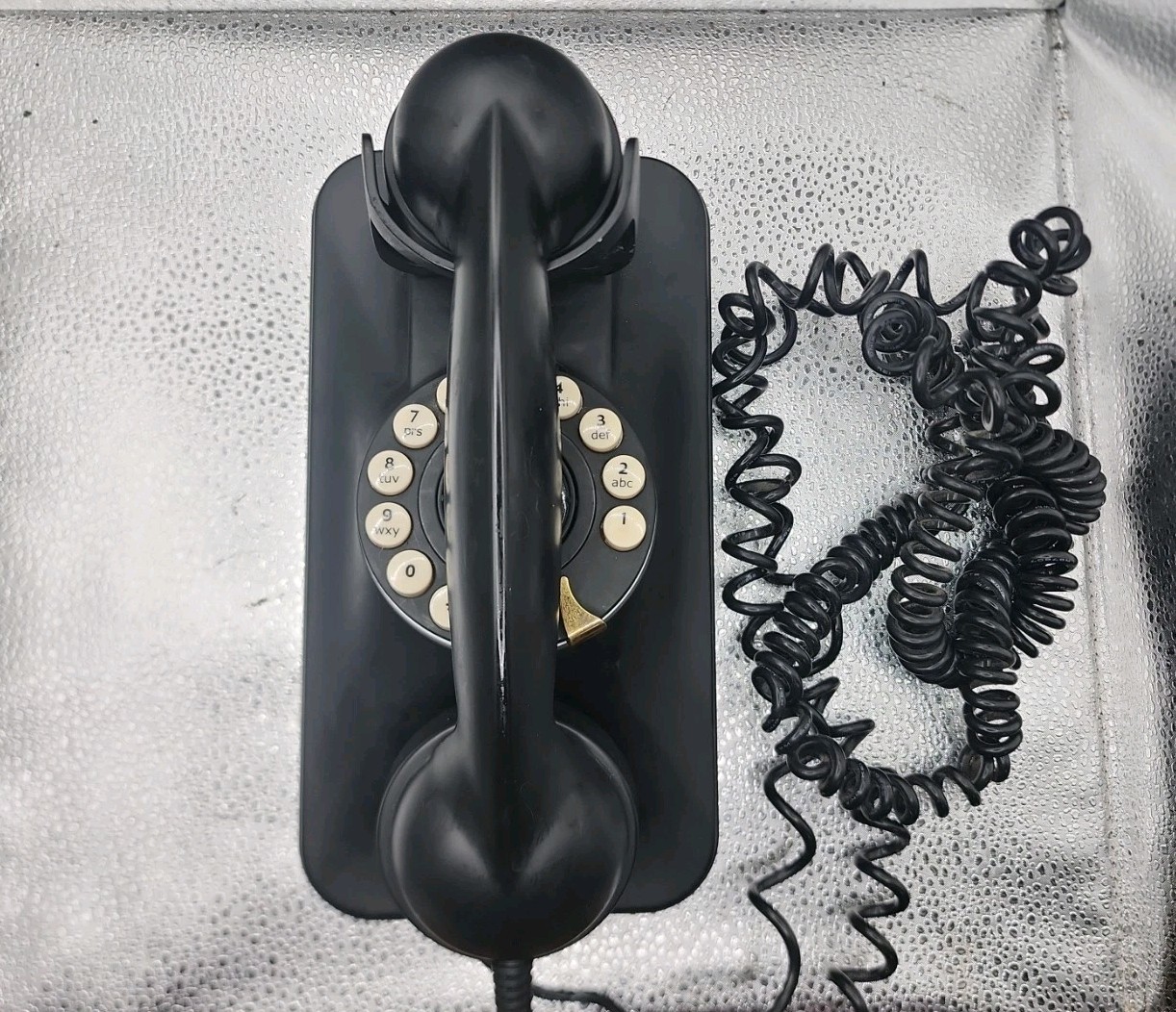 Grand Phone Flash Redial Vintage Black Retro 1950s Style Touch Button Desk Phone