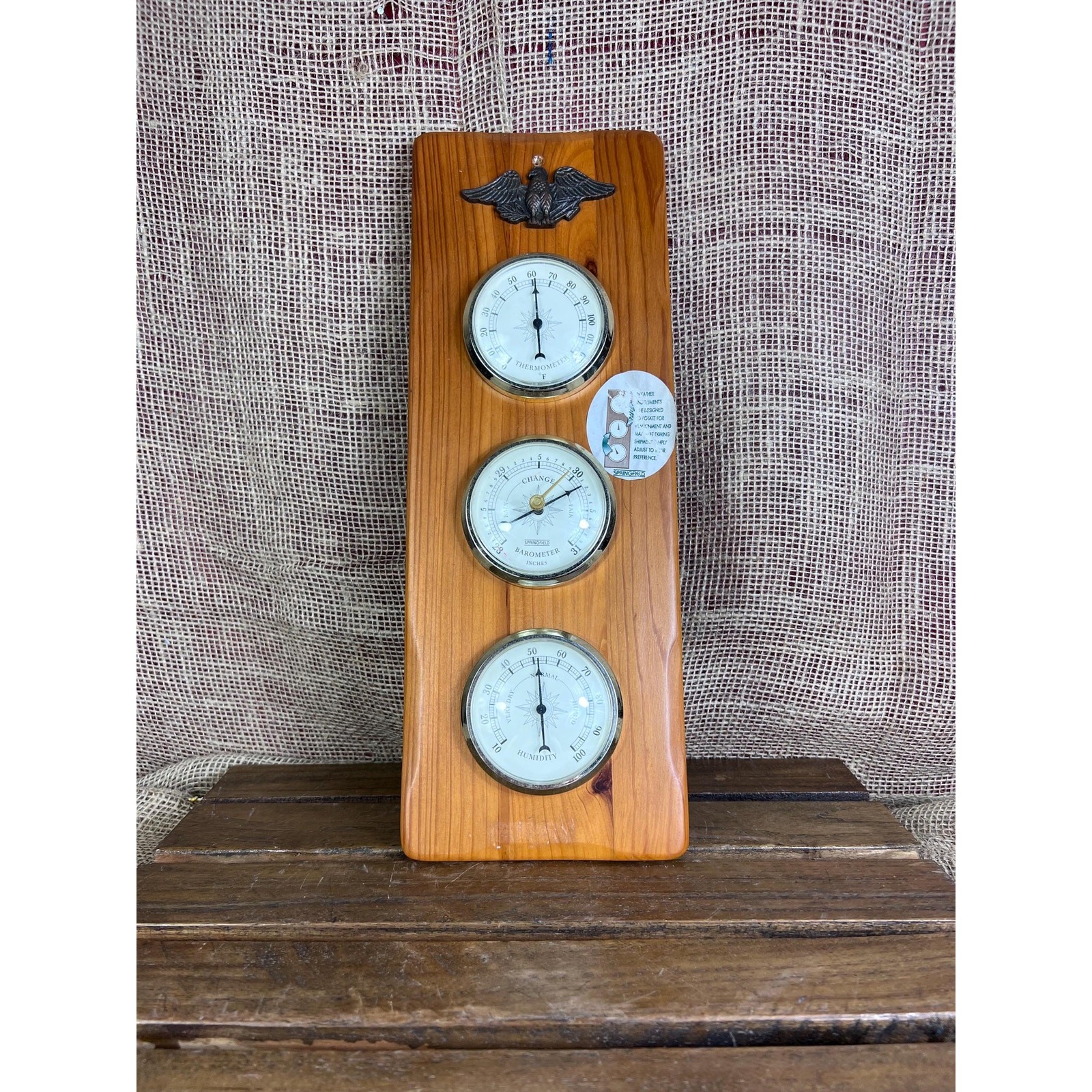 Price Verichron Weather Station Wall Mounted Thermometer Barometer Hygrometer