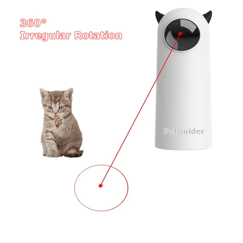 Automatic Cat Laser Toys Interactive Smart Teasing 360 Irregular Rotation