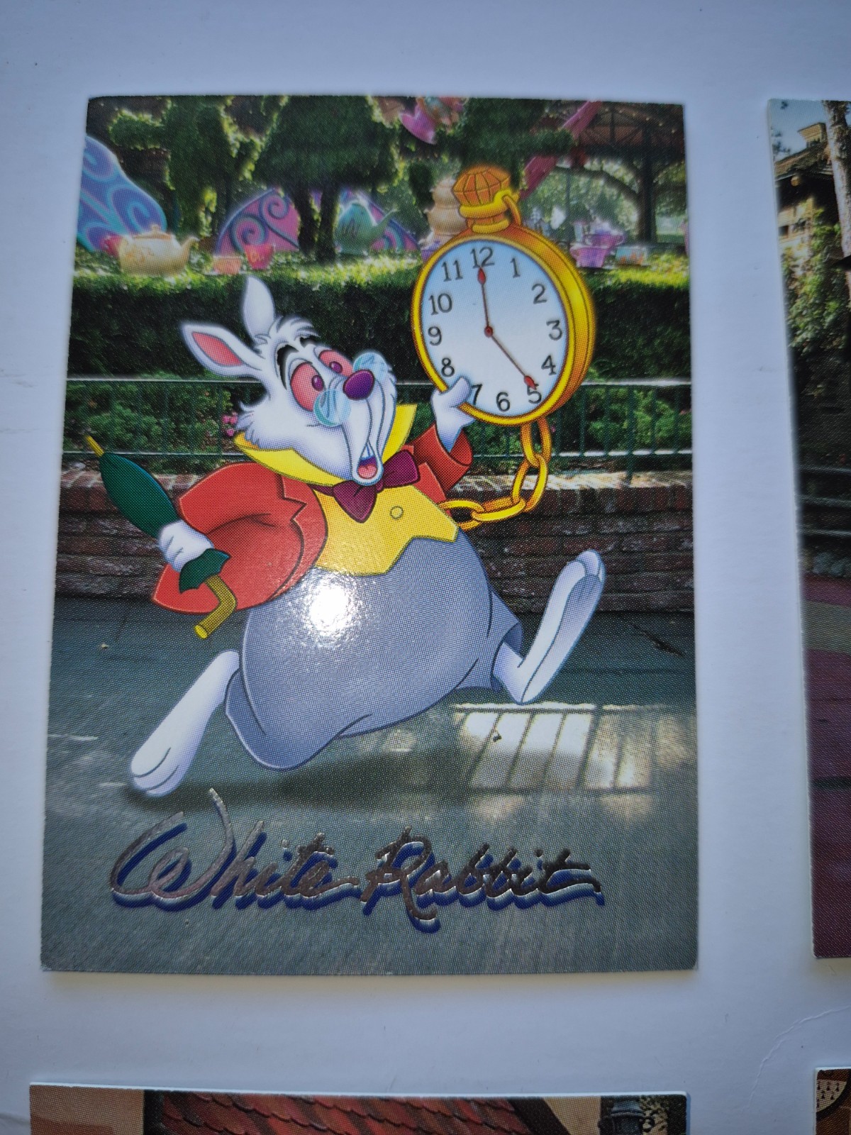 Walt Disney Signiture Series #15 White Rabbit Collectible Trading Card