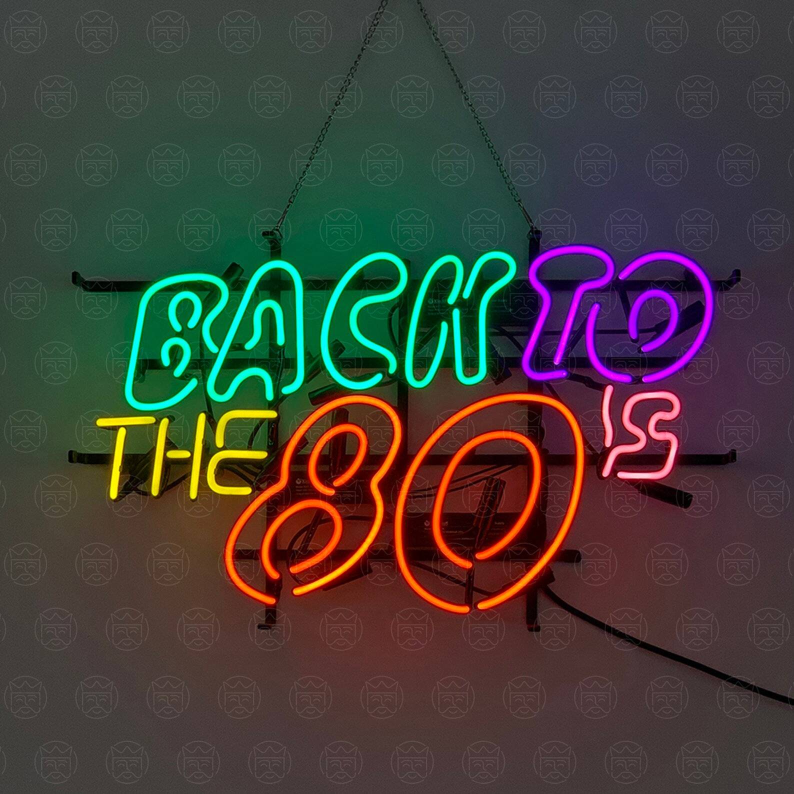 Back To The 80's 24"x20" Neon Light Sign Lamp Display Glass Wall Decor Artwork