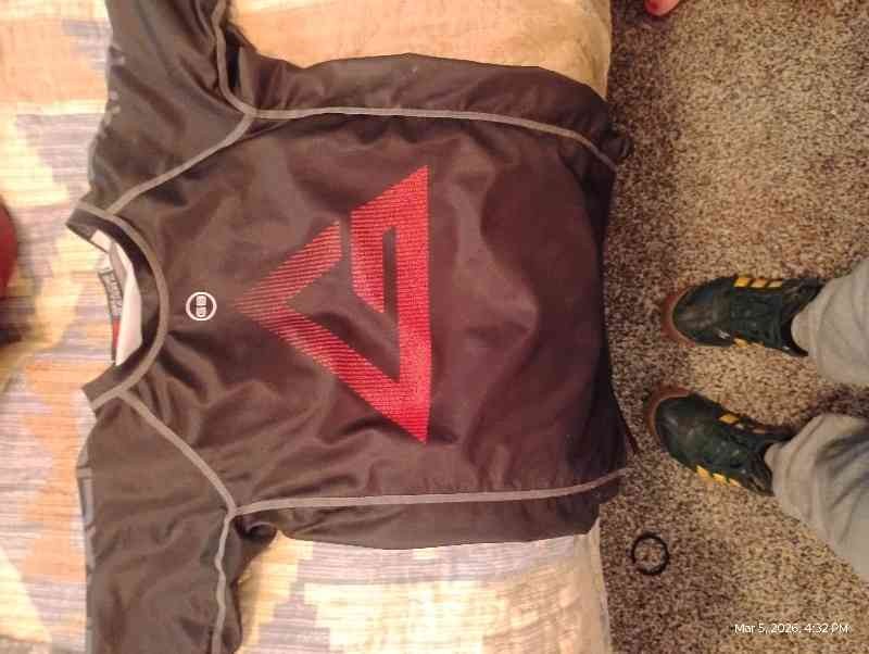 Gracie Barra Rash Guard Men's Black Red BJJ MMA Compression Shirt