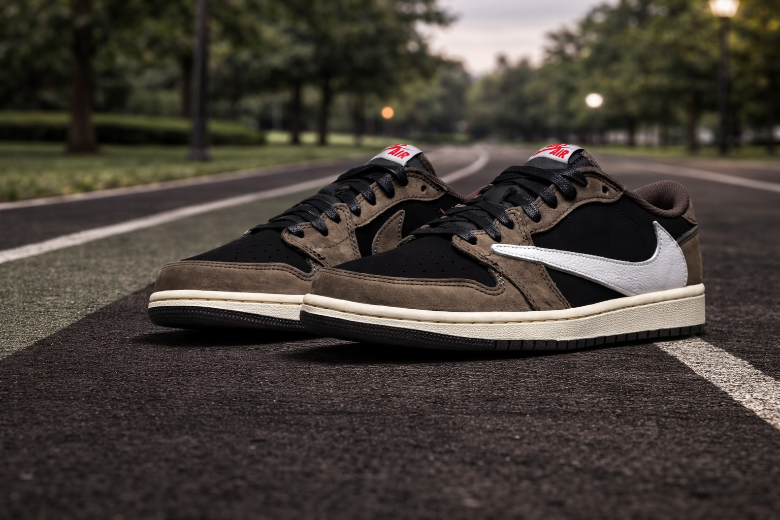 Size US 7-12 Jordan 1 Low X Travis Sc0tt Dark Mocha 2019 (MEN)