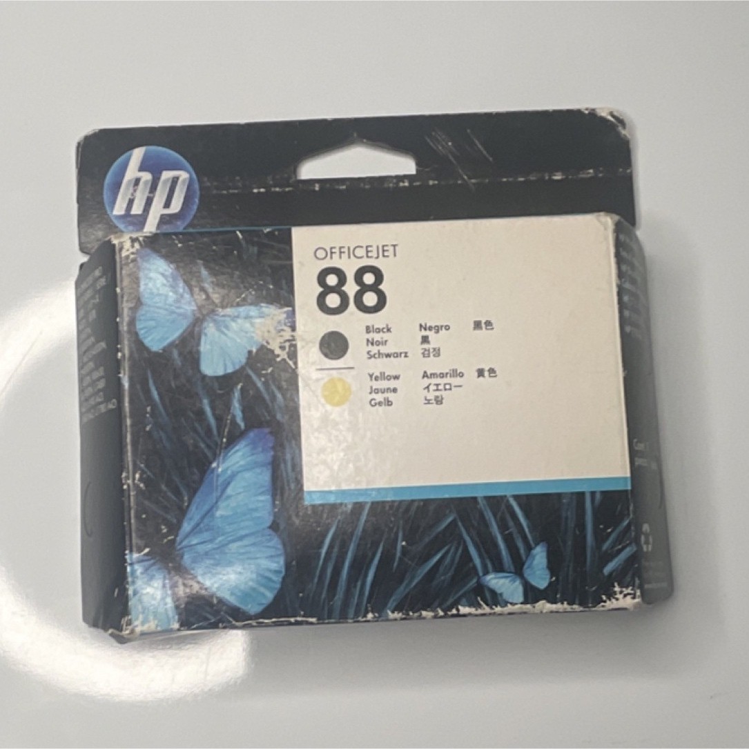 HP 88 Black Yellow Genuine Original Inkjet Print Cartridge C9381A For HP