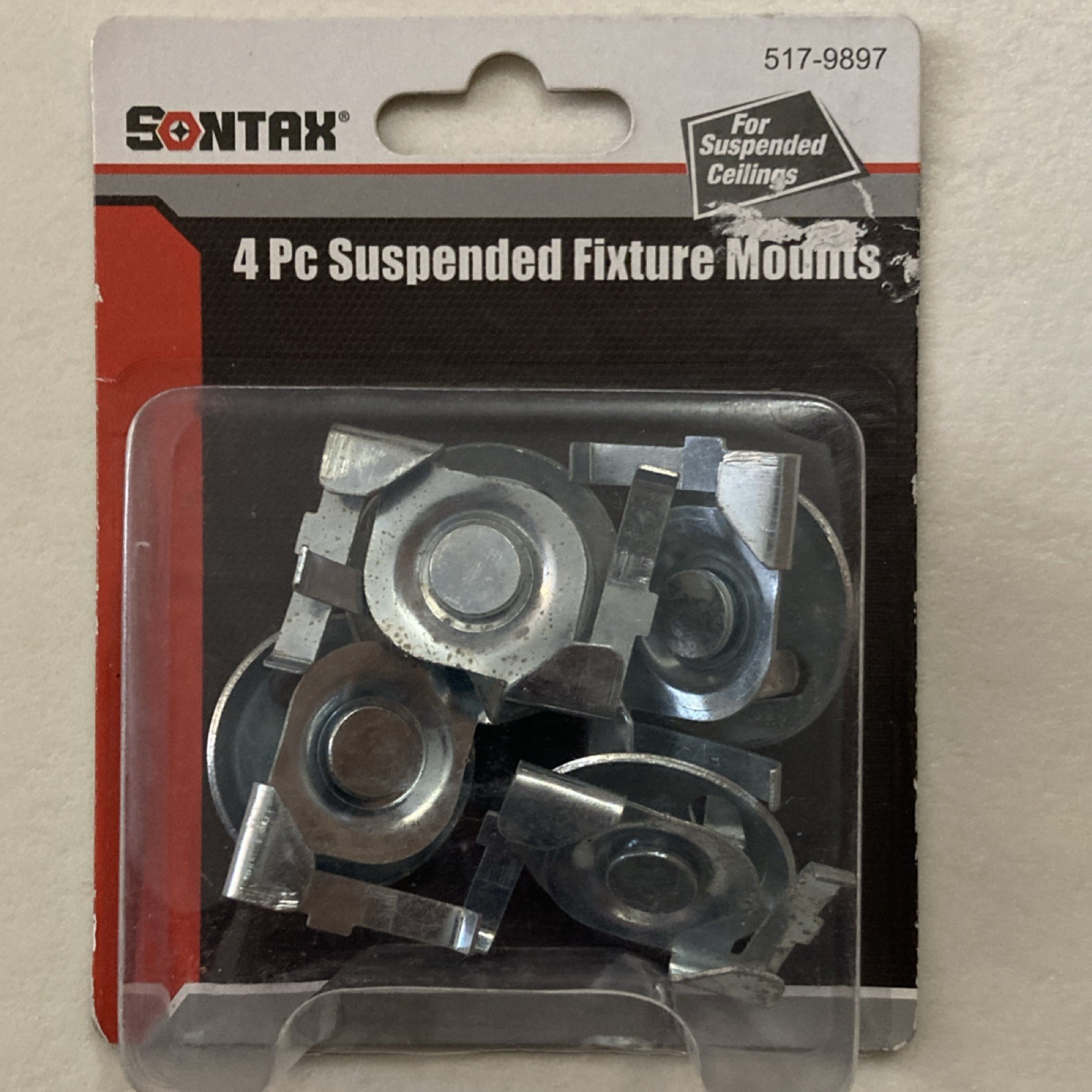 Sontax 517-9897 4 Pc Suspended Fixture Mounts for Suspended Ceilings