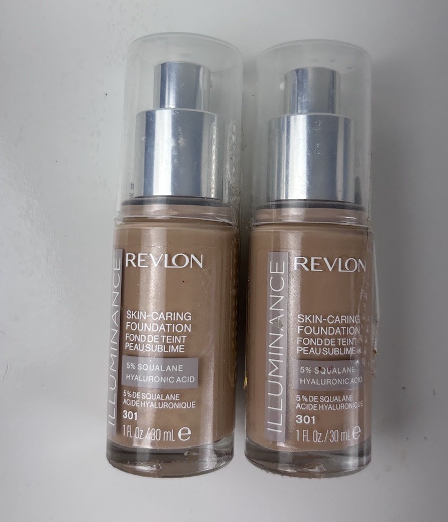 (2x) Revlon Illuminance Skin-Caring Liquid Foundation 301 x 2