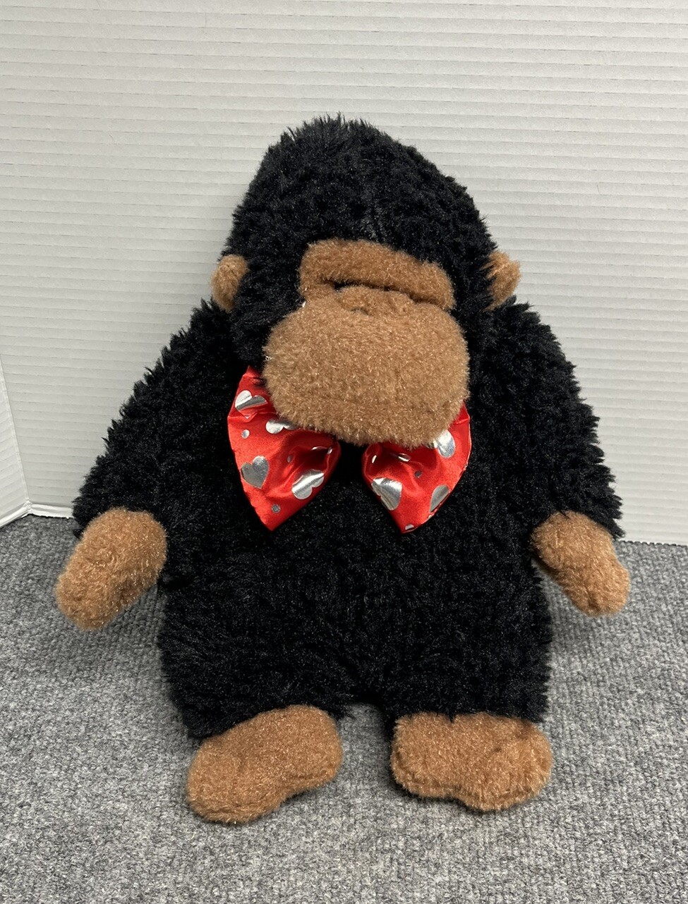 Dan Dee Gorilla with Red Bow Tie 12" Plush Stuffed Animal
