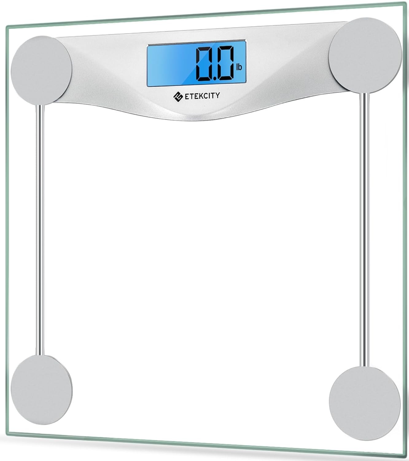 Digital Body Weight Scale Large Blue LCD 400 Pounds