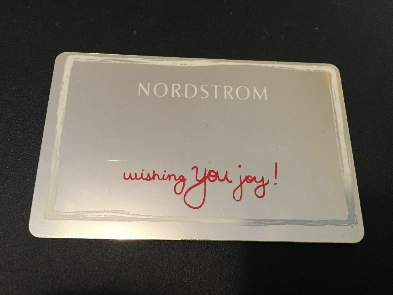NORDSTROM Wishing You Joy , Mirror ( 2011 ) Foil Gift Card ( $0 )