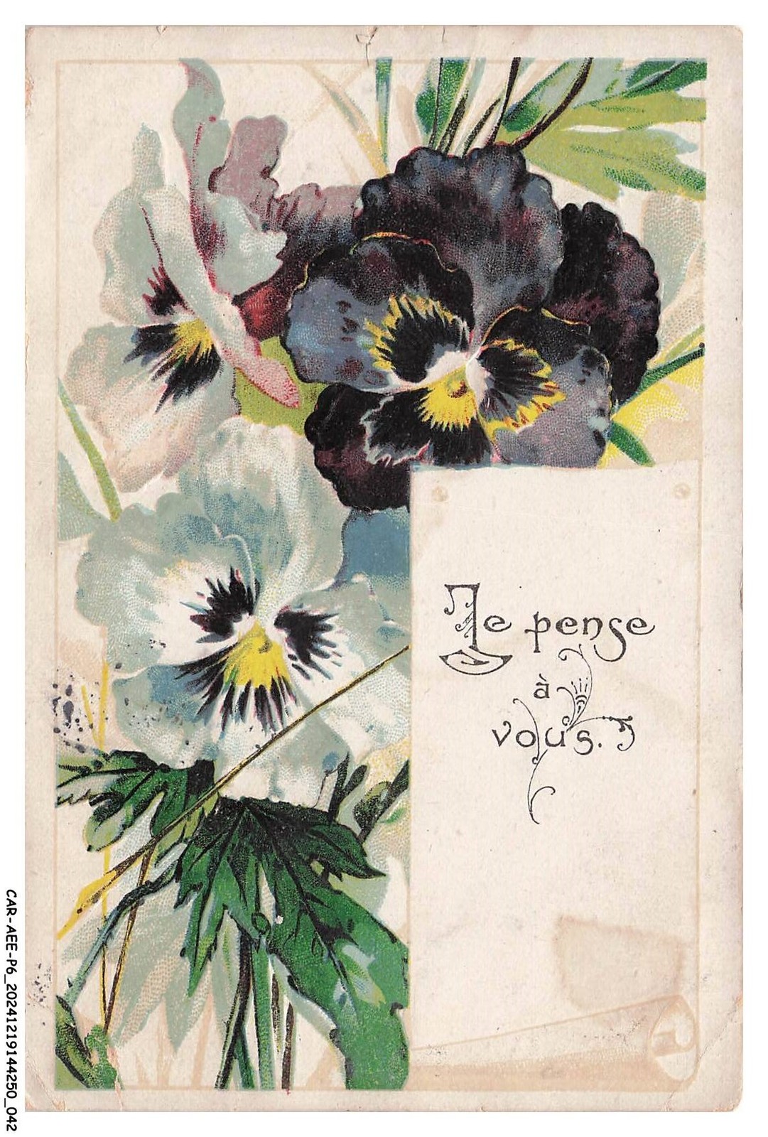 CAR-AEEP6-0312-FETE - Wishes - I Think Of You - Flowers