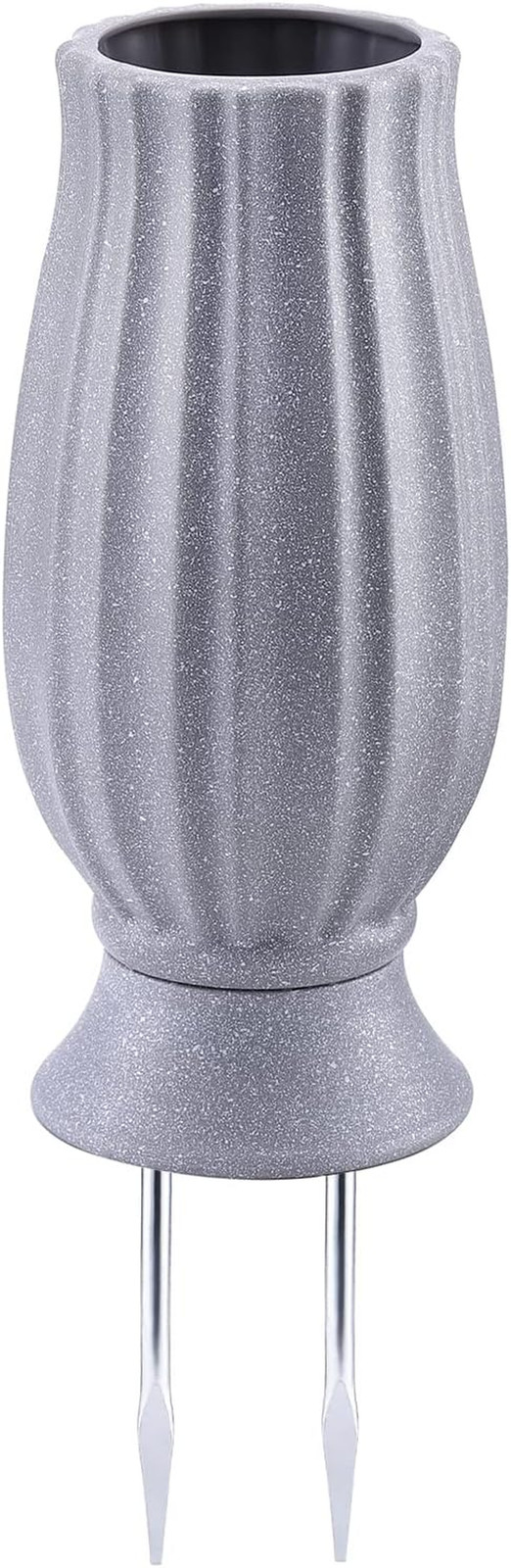 Cemetery Vase for Grave Decorations with Metal Spike Headstones Flower Holder fo