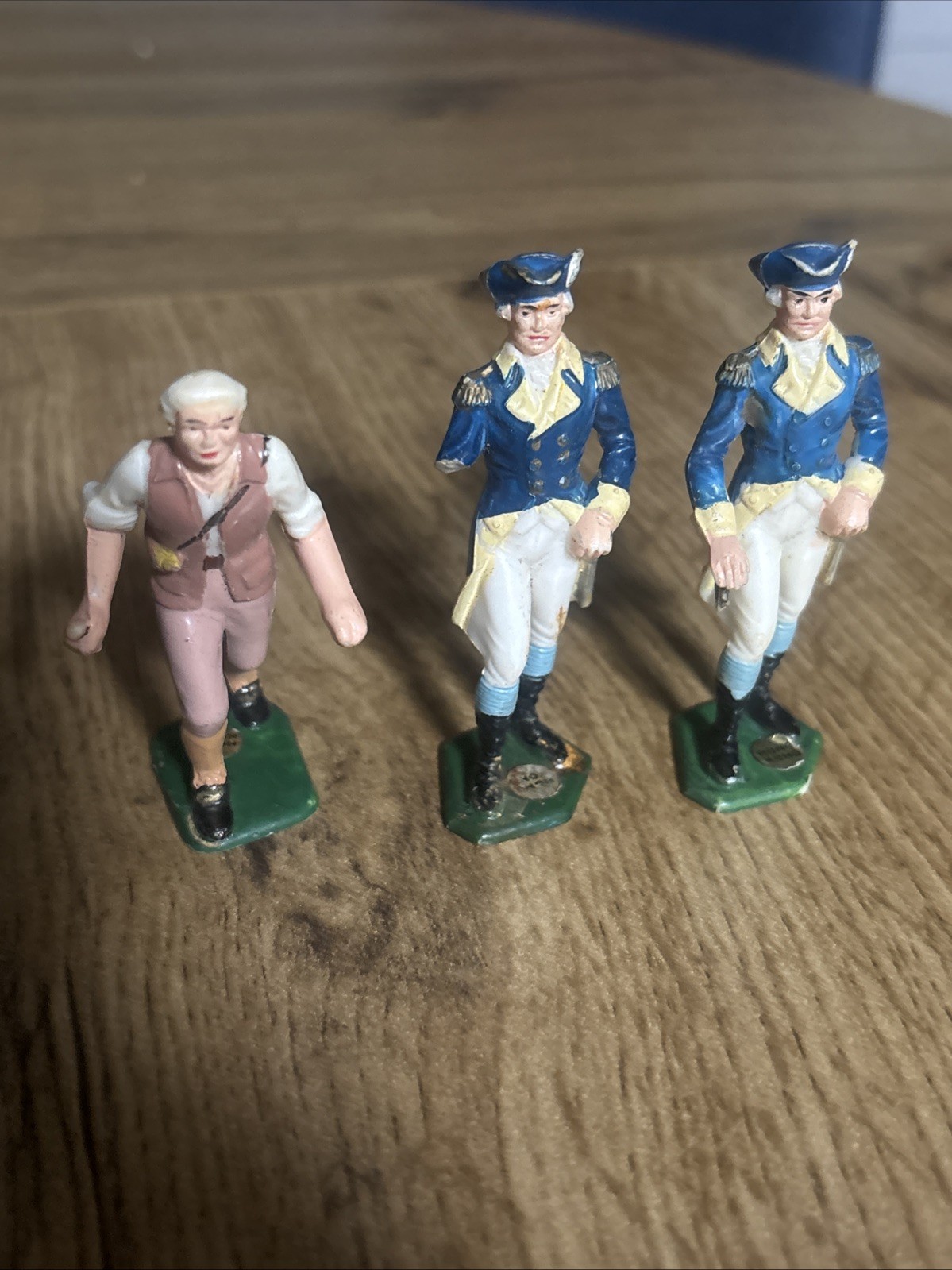 3- VINTAGE 1960'S MARX WARRIORS Of The World American Revolutionary Figures