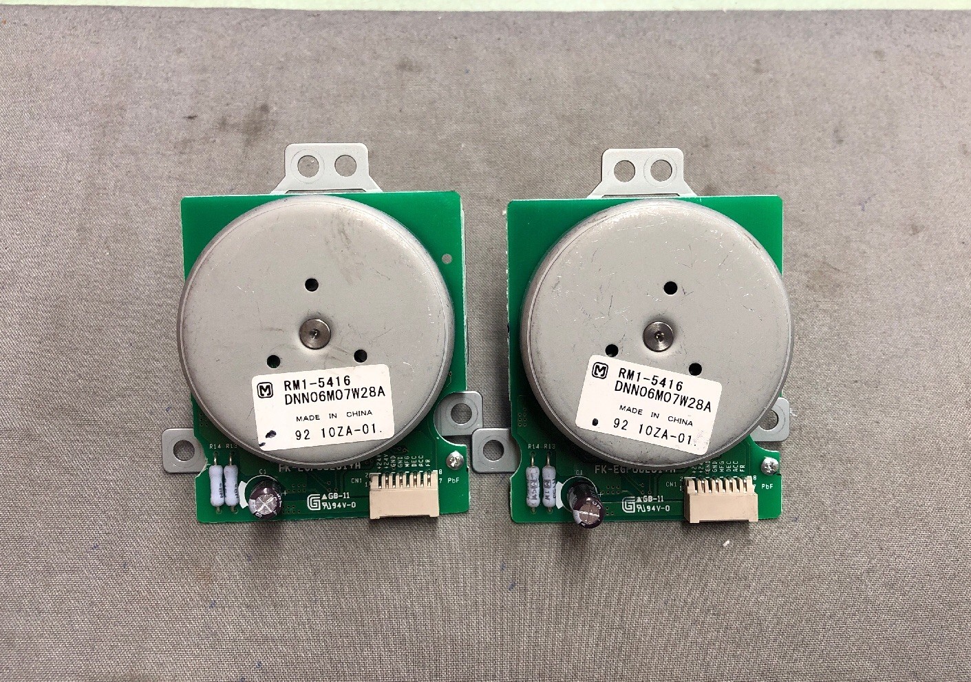 LOT OF 2 HP LaserJet Pro 400 Driver Gear Motors RM1-5416 DNN06M07W28A