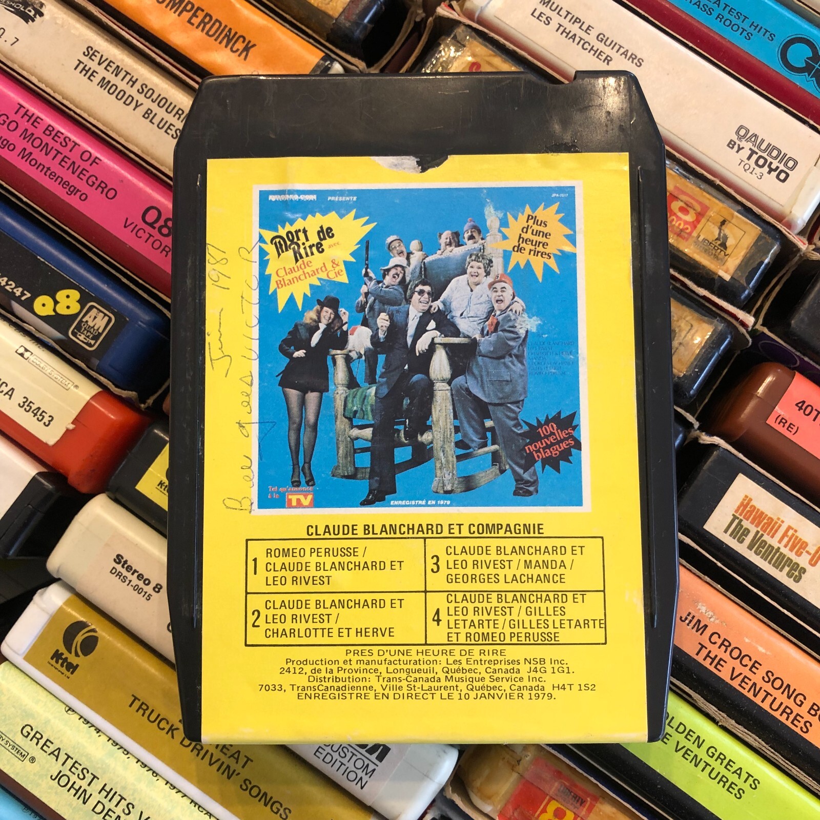 Claude Blanchard et Compagnie 1979, Lear Jet Stereo 8 Track French CANADIAN