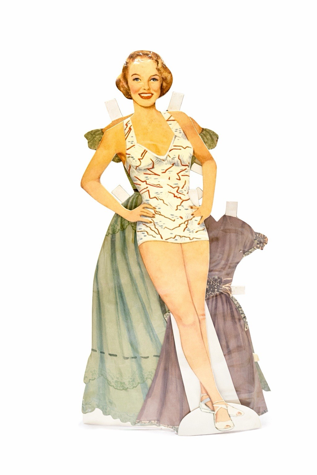 June Allyson Paper Doll Set Vintage Style Collector 1994 Shackman Uncut