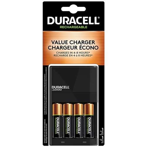 DURACELL Ion Speed 1000 Battery Charger for AA AAA Batteries DURCEF14 Black