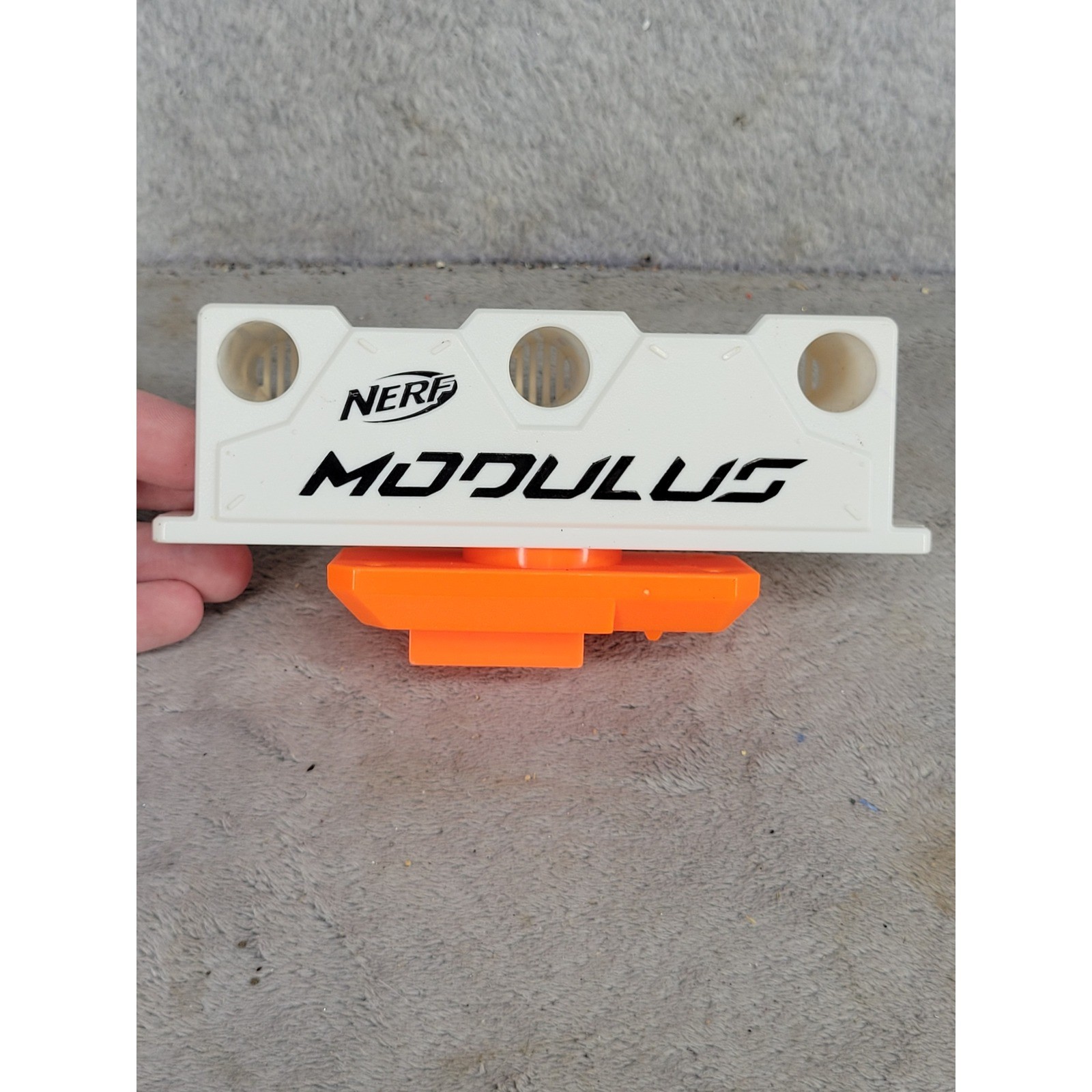 Nerf Modulus 3 Dart Holder Tactical Rail Attachment White Orange B1534 Accessory