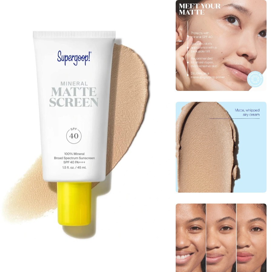 Mineral Mattescreen SPF 40 - 45 mL - Mineral, Oil-Free Broad Spectrum Sunscre...