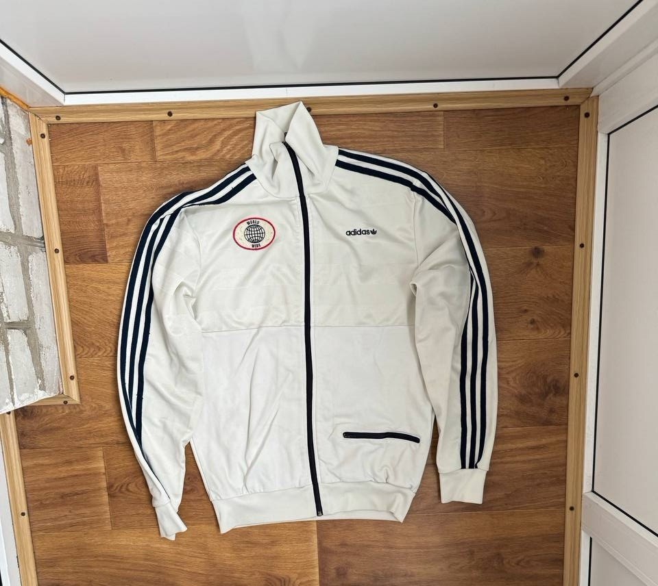 Adidas Original Men's World Wide Vintage Track Top Retro Zip-up Jacket M