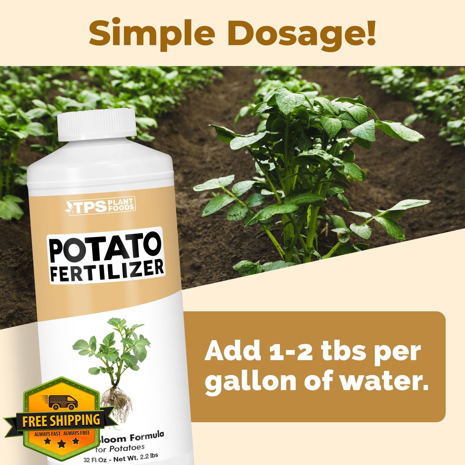 Potato Fertilizer 32 oz Liquid Plant Food