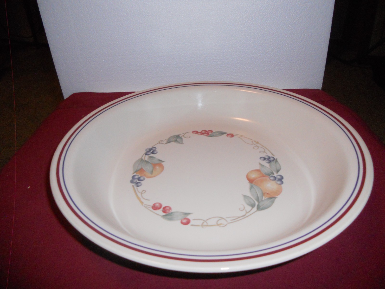 Corelle Corning ABUNDANCE 10" Shallow Serving Bowl Made in USA! VGC