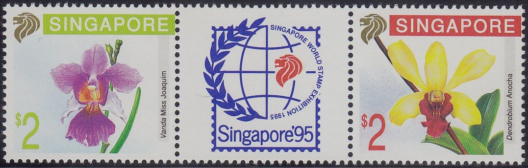 Singapore 1991 MNH (606-607) Flowers - Orchids