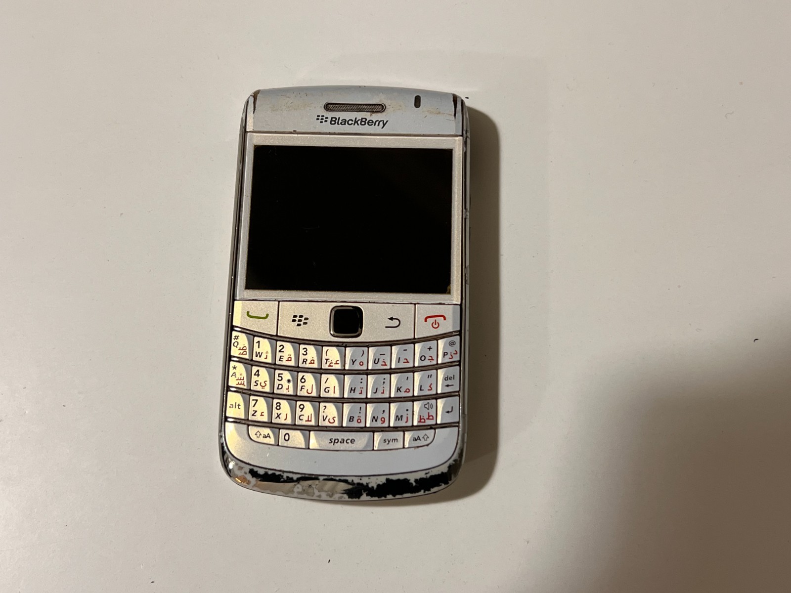 Blackberry 9780 Vintage cell phone white color