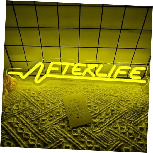  Cyberpunk Neon Sign Game Led Sign for Wall Decor Shooting Games Neon Afterlife