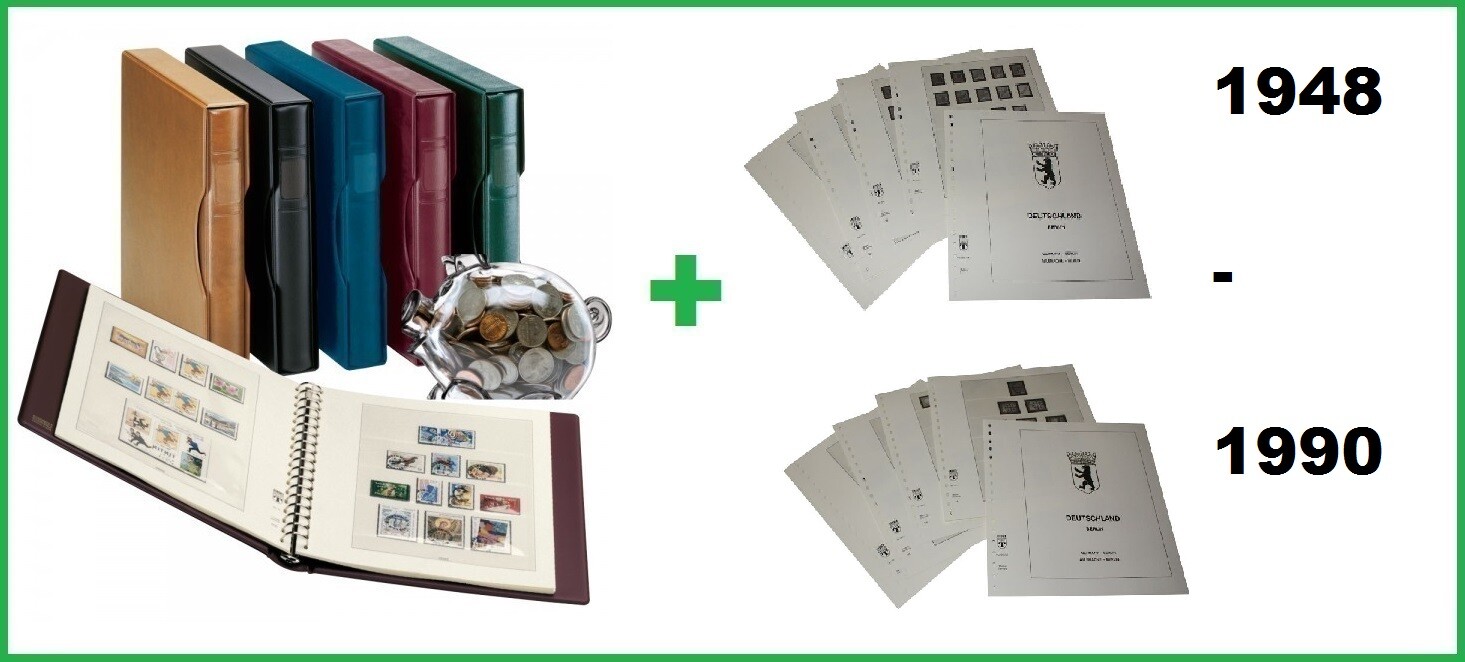 Lindner 120C-1124V Album Germany Berlin Complete 1948 - 1990