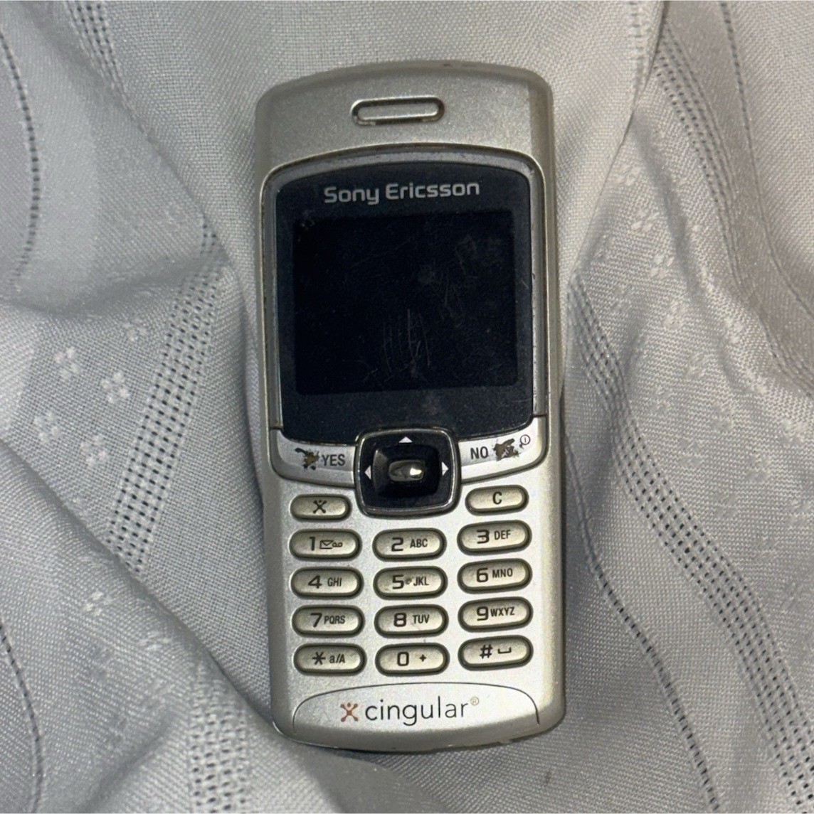 Sony Ericsson T237 Cingular GSM 2G Silver Bar Phone Color Screen Single SIM