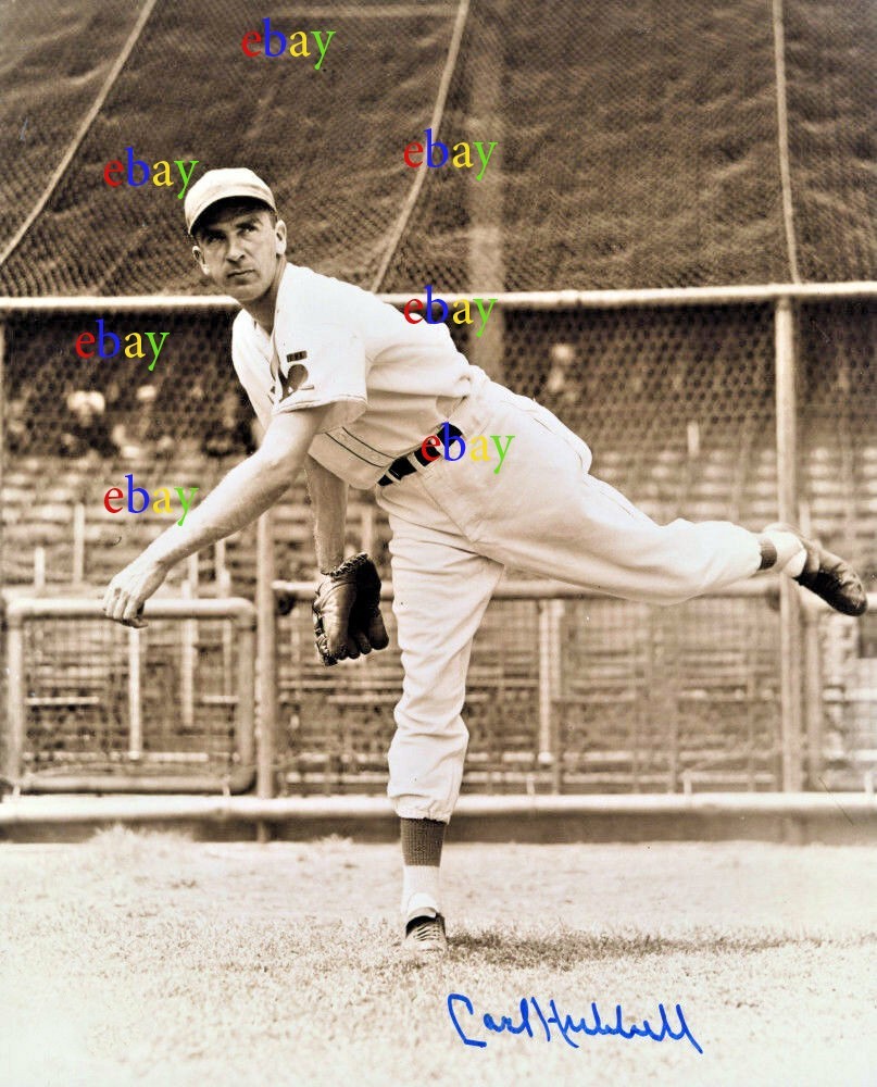 Carl Hubbell New York Giants HOF  8x10 signed autographed photo reprint