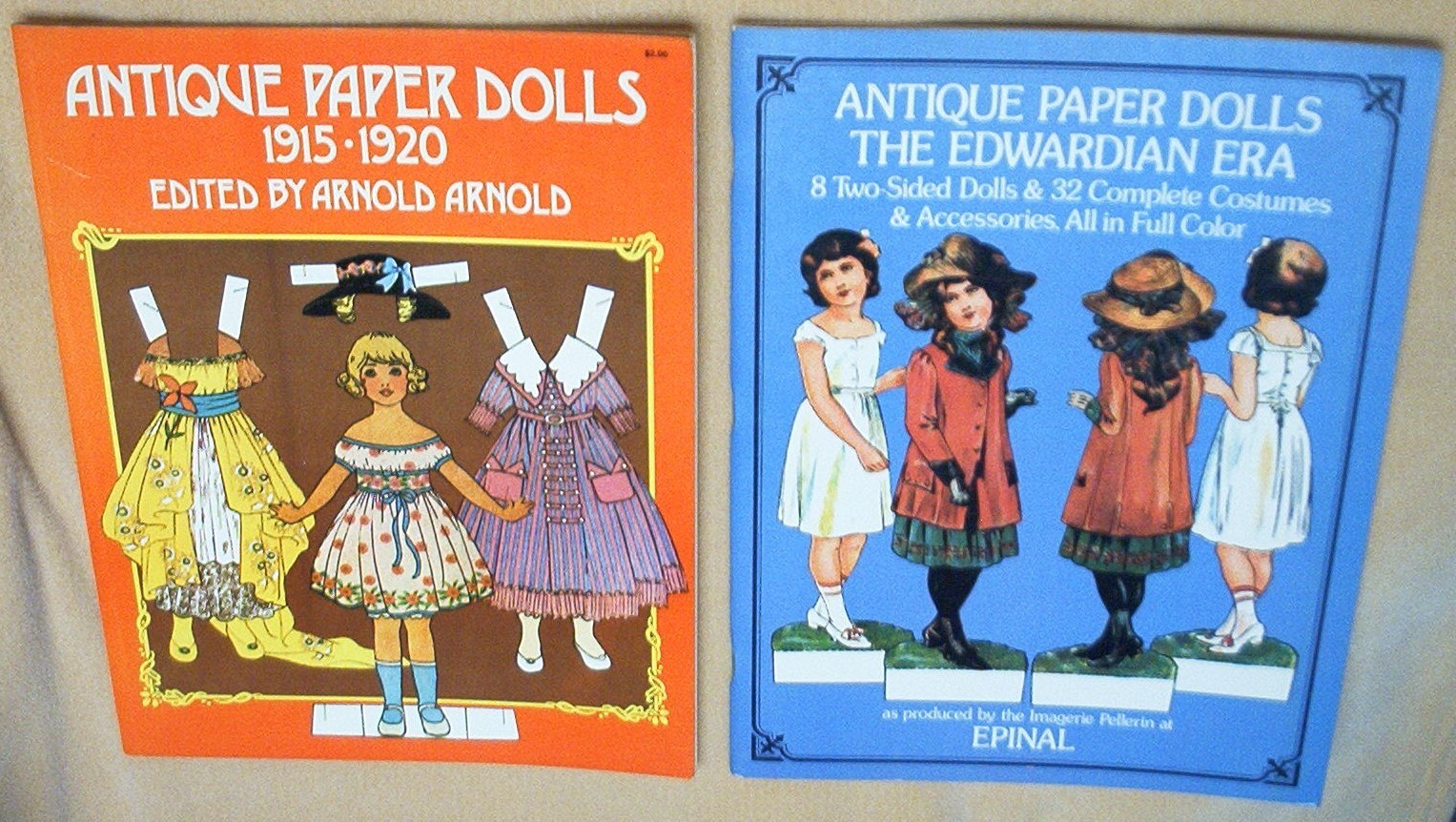 Antique Paper Dolls 1915-1920 + The Edwardian Era Paper Doll set lot,NEW & UNCUT