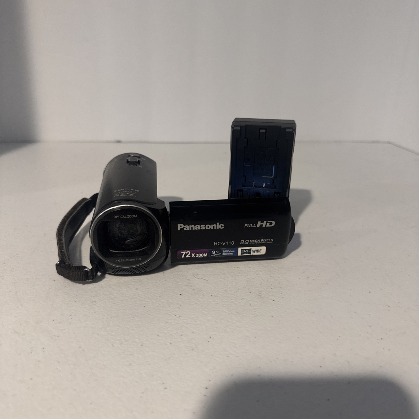 Panasonic HC-V110 Camcorder HD 8.9MP 72X Zoom Video Camera Digital Recorder BLK