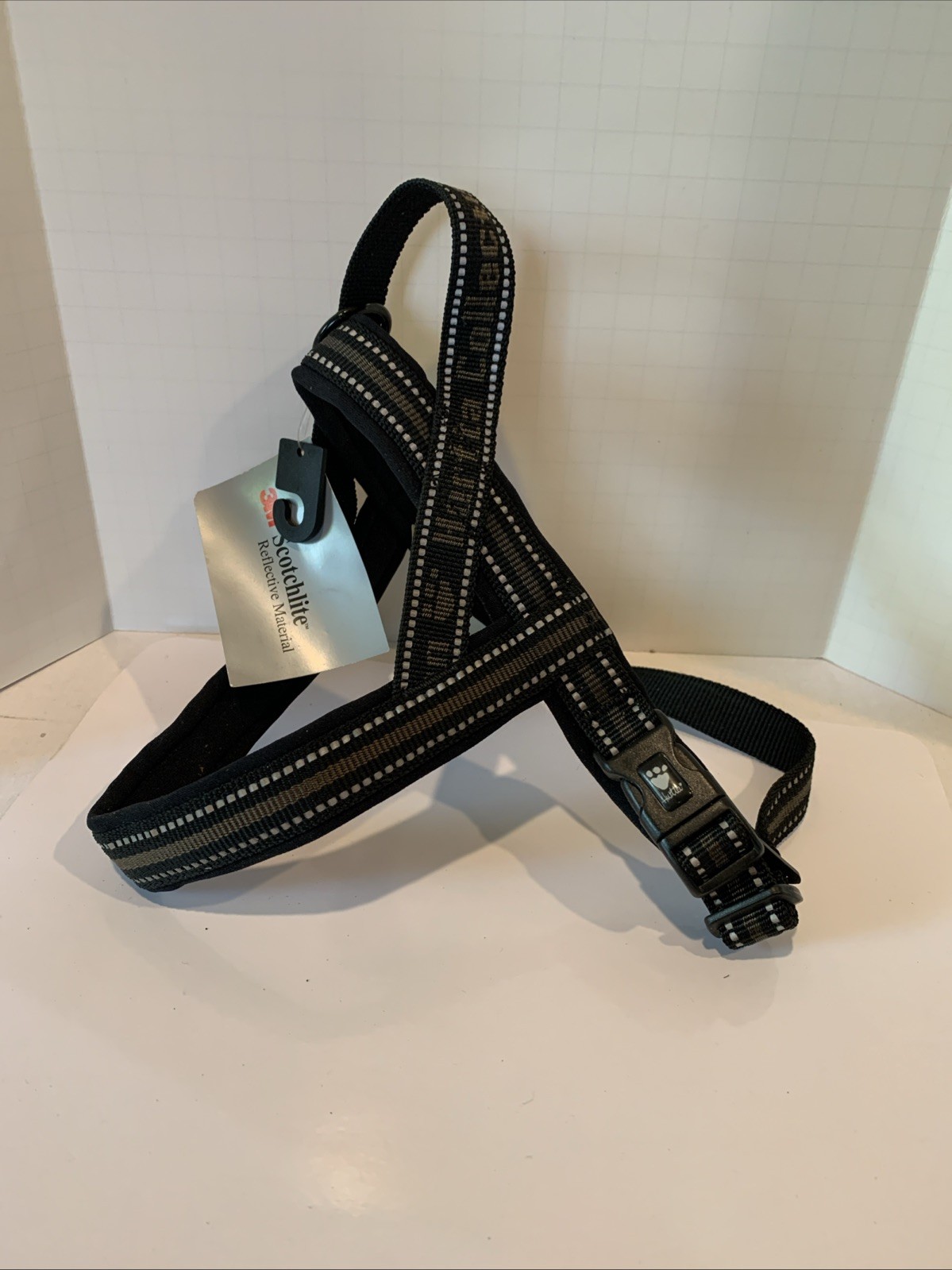 New Hurtta Y Dog Harness 24 “Adjustable Reflective Black