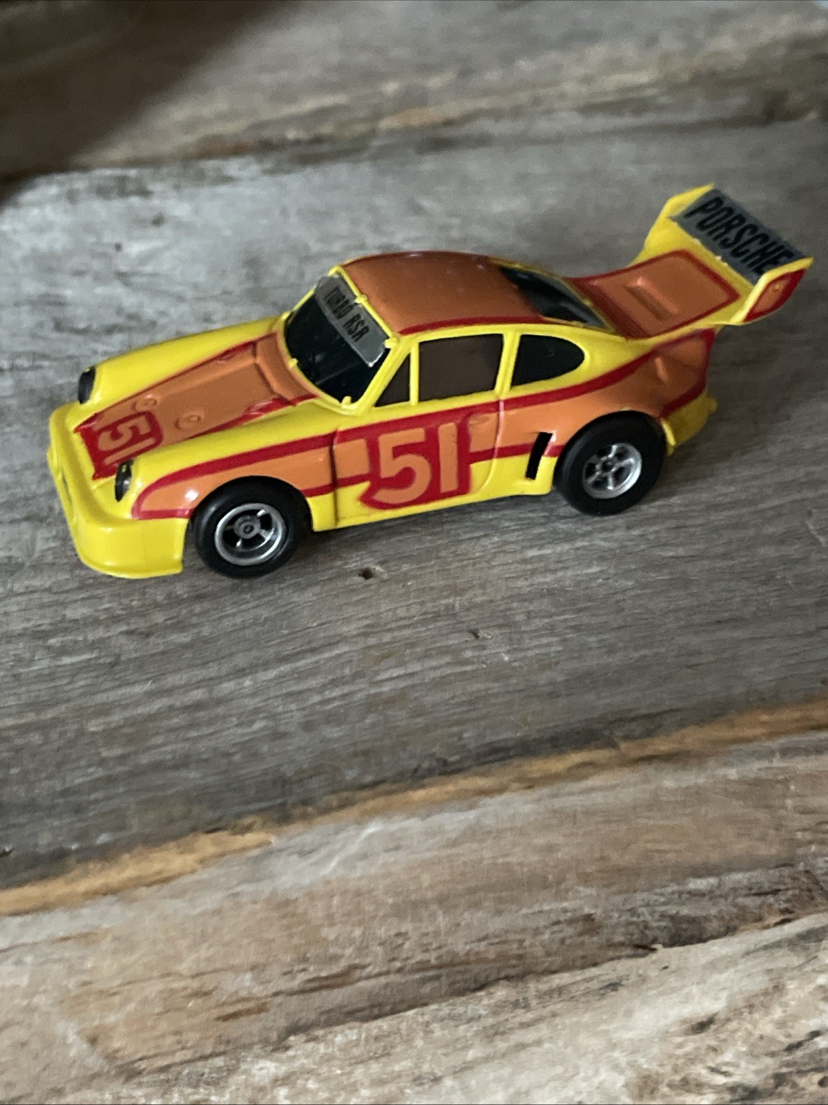 Aurora AFX Turbo Porsche RSR #51 HO Slot Car VGC!  (Please Read Description)